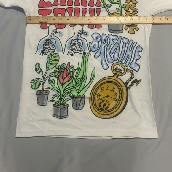 Chinatown Market Breathe Relax Flower T Shirt‎ Small - Picture 3 of 6